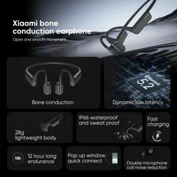 Xiaomi Bone Conduction Headphones konduktivní sluchátka cena AliExpress parametry