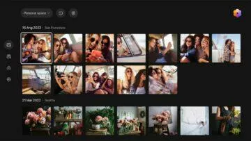 Android TV Synology Photos prohlížeč fotografií galerie datum