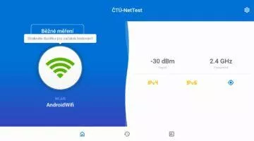 ČTÚ NetTest mobilní aplikace Android wide měření