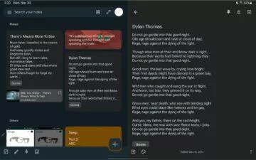 Google Keep tablety vzhled redesign dva sloupce poznámka