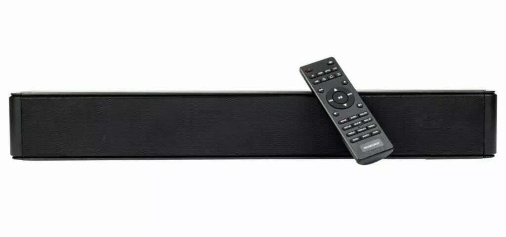 LIDL silvercrest 2.0 stereo soundbar sleva ovladač