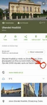 Mapy.cz nové strukturované informace místa Uherské Hradiště rozbalit
