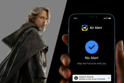 Mark Hamill Luke Skywalker Air Alert aplikace hlášky