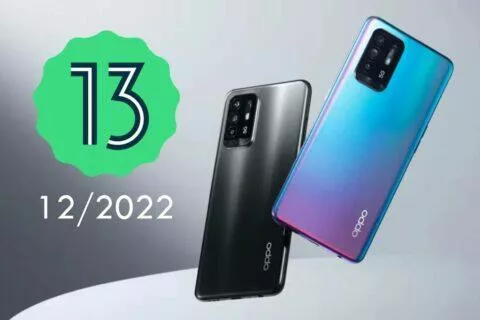 Oppo Android 13 ColorOS 13 update prosinec 2022