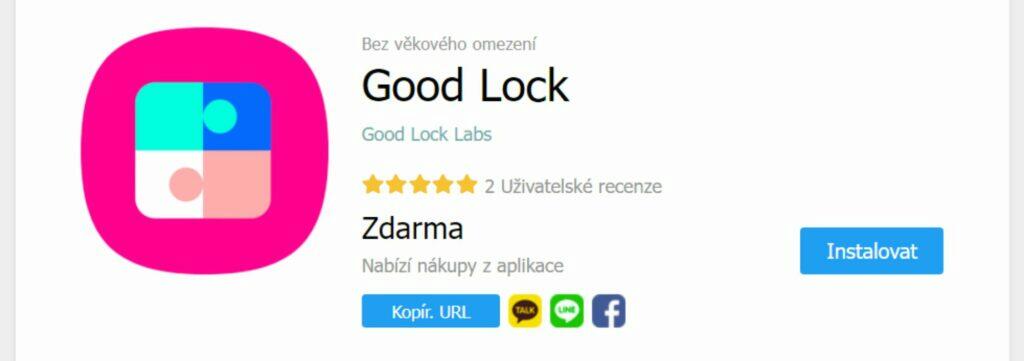 Samsung Good Lock ČR Galaxy Store banner