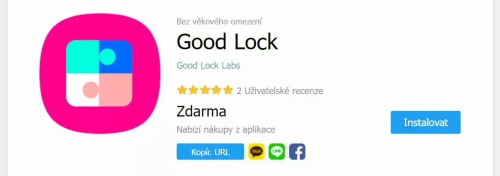 Samsung Good Lock ČR Galaxy Store banner