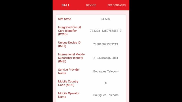 SIM Card Info for Android