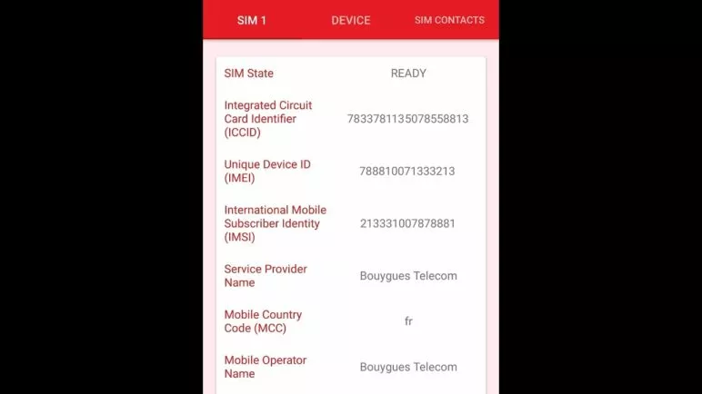 SIM Card Info for Android