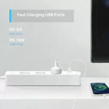 TP-Link Tapo P300 chytrý prodlužovací kabel QC PD