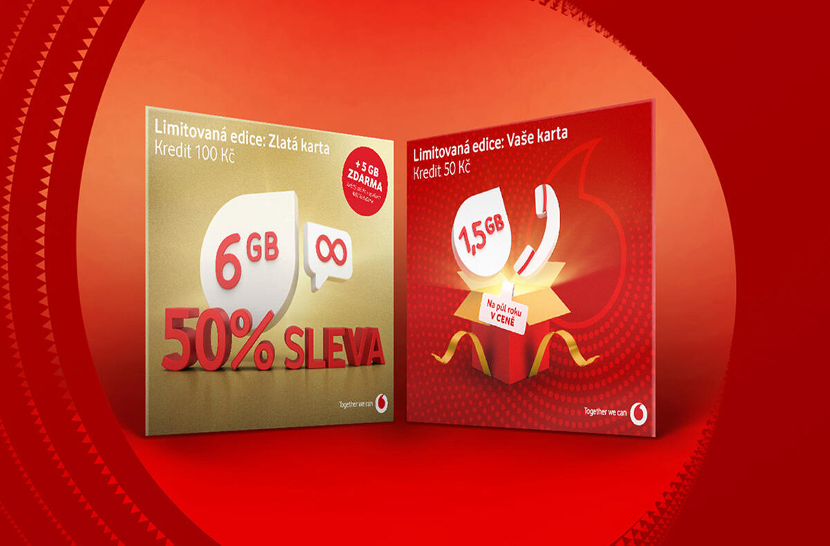 Další vánoční dárky od Vodafone: Dvě výhodné předplacenky