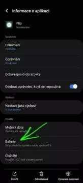 Android aplikace Flip DND Flip to shhh režim nerušit otočení 6 baterie