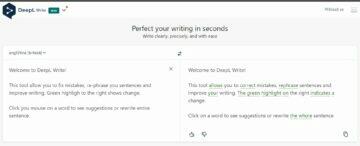 DeepL Write psaní angličtina němčina ukázka