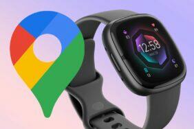 Fitbit Sense 2 Versa 4 Mapy Google ukázka aktualizace