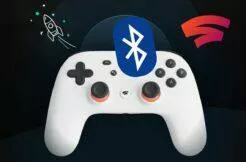 Google Stadia gamepad ovladač Bluetooth připojení přepnutí