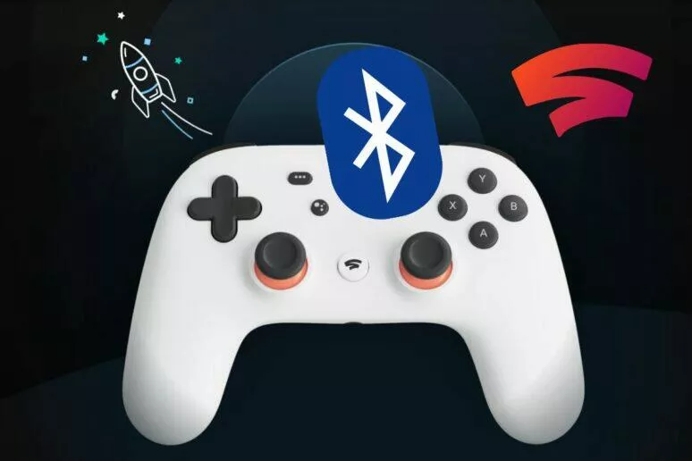 Google Stadia gamepad ovladač Bluetooth připojení přepnutí