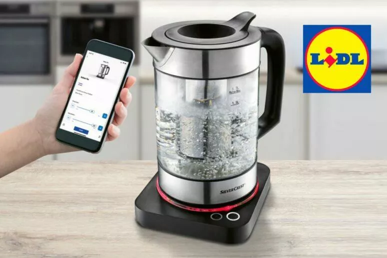 LIDL chytrá rychlovarná konvice Silvercrest Smart SWS 3000 A1