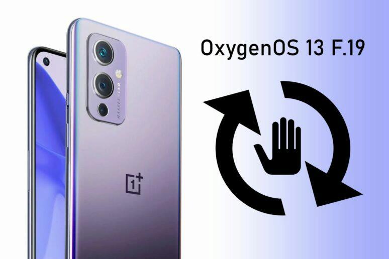 OnePlus 9 Pro aktualizace update OxygenOS 13 F.19 problém upozornění