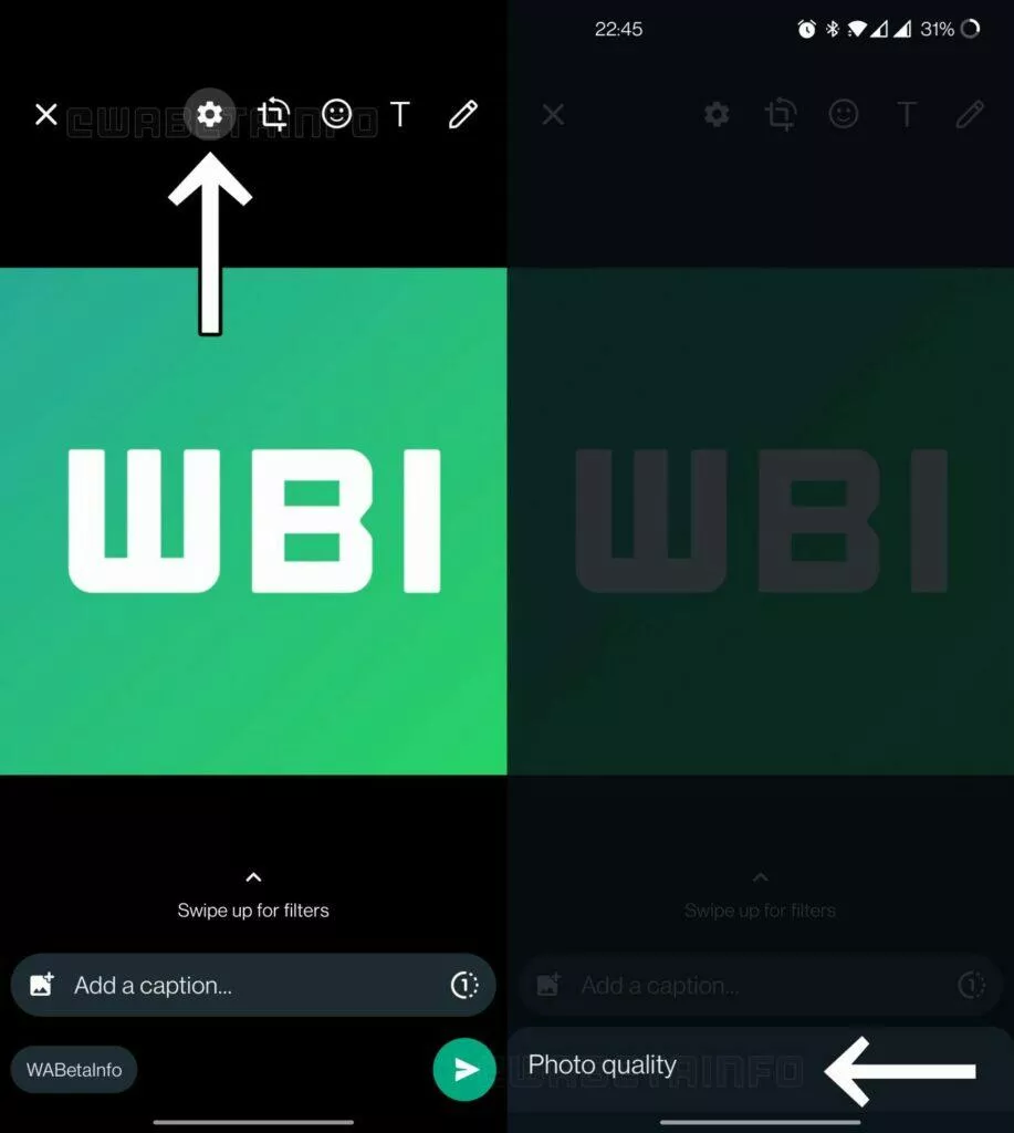 WhatsApp beta fotografie v původní kvalitě testování nabídky