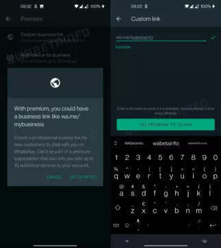 whatsapp premium beta