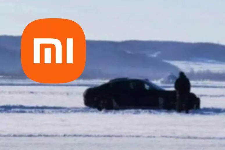 Xiaomi elektromobil elektrické auto testování na sněhu Xiaomi elektromobil elektrické auto testování na sněhu