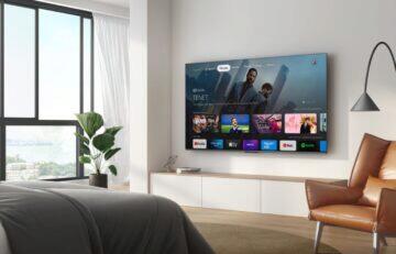 Globus TCL 65P735 smart LED TV Google TV akce sleva televize