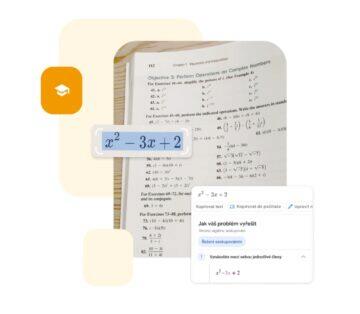 Google Lens rozpoznávání vzorce matematika úkoly