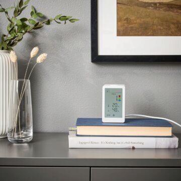 IKEA chytrý senzor Vindstyrka chytrá domácnost zdraví vzduch teplota vlhkost částice