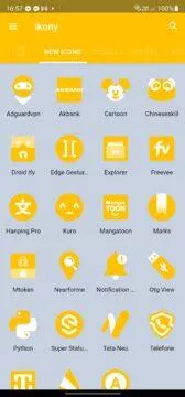 light yellow icon pack