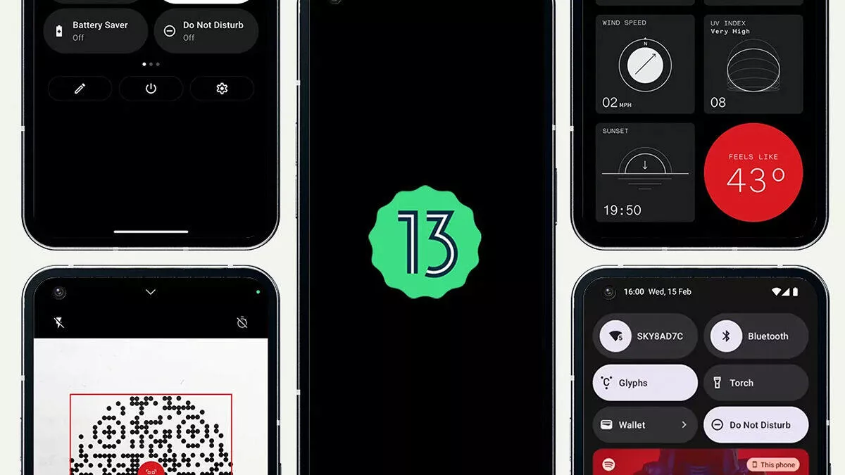 Ambiciózní Nothing posílá na svůj mobil Android 13. Mrkněte na novinky