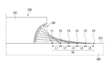 Samsung hodinky s projektorem patent výkres