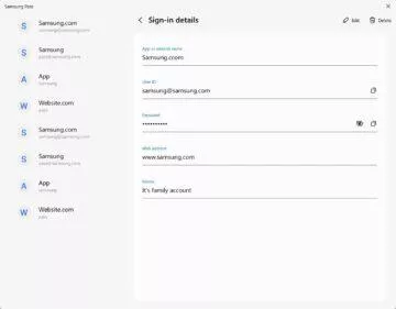 Samsung pass Windows aplikace správce hesel