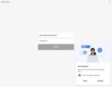 Samsung pass Windows aplikace správce hesel přihlášení ukládání