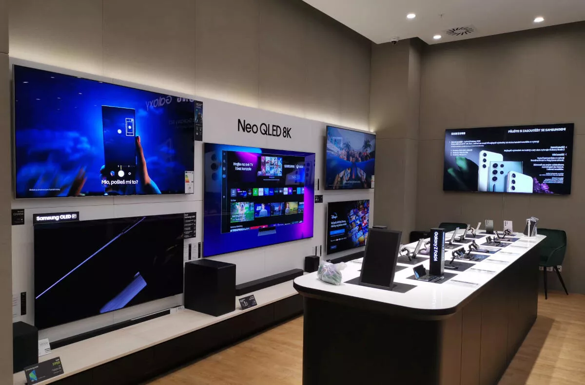 Samsung značková prodejna Westfield Chodov v Praze