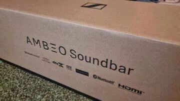 Sennheiser Ambeo Soundbar testování balení