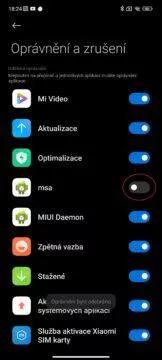 vypnutí reklam v miui