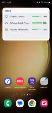 Widget Baterie One UI 5.1