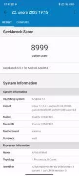 Xiaomi 13 Pro geekbench vulkan