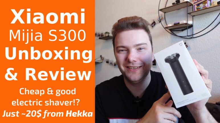 Xiaomi Mijia S300 barbeador elétrico Unboxing & Review da Hekka
