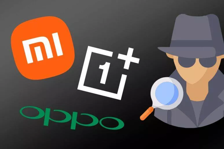 Xiaomi OnePlus Oppo spyware čína podezření studie