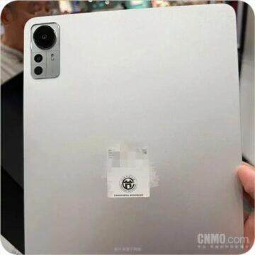 Xiaomi Pad 6 tablet uniklé snímky záda