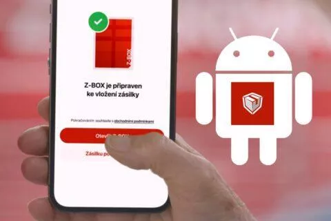 Zásilkovna Z-BOX podání Android aplikace