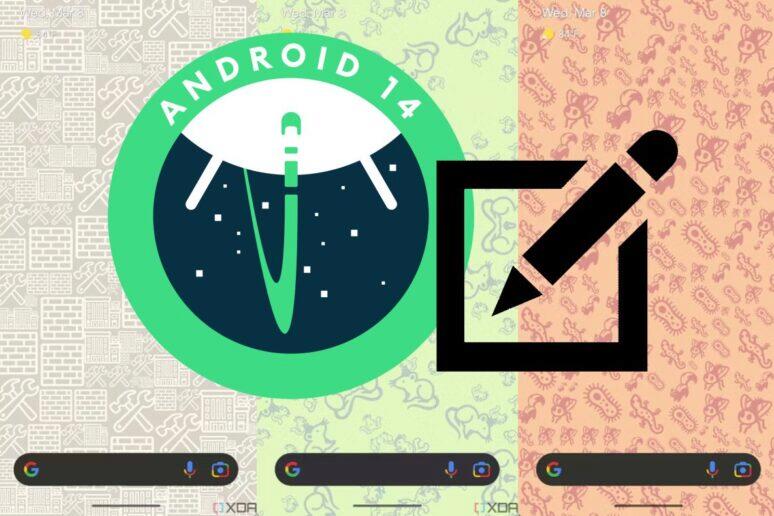 Android 14 emoji wallpaper tapety editor demo developer preview 2
