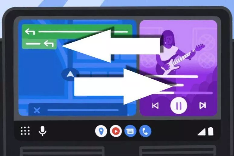 Android Auto Coolwalk UI změnit rozvržení zobrazení přepínač Android Auto Coolwalk UI změnit rozvržení zobrazení přepínač