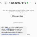 eGov podvod Portál občana SMS e-maily ukázka vrácení