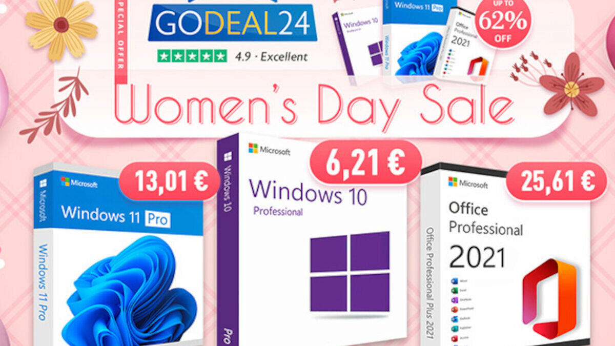 Softwarové slevy na Mezinárodní den žen! Získejte Windows 10 a doživotní Office za nejnižší ceny