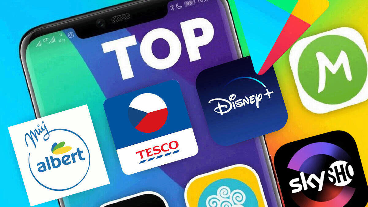 TOP 10 aplikací, které Češi nejvíce stahují z Google Play: SkyShowtime, benzínka i supermarkety