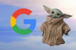 Google vyhledávání Mandalorian Baby Yoda Grogu Easter Egg
