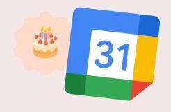 Kalendář Google upozornění narozeniny testování