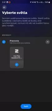 Philips Hue Play Gradient PC Lightstrip aplikace 6 světlo