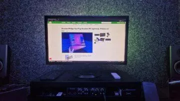 Philips Hue Play Gradient PC Lightstrip zapnuté